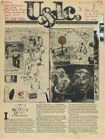 (PETER BEARD.) U & lc [Upper and lower case], vol. 6, no. 2, the International Journal of Typographics.